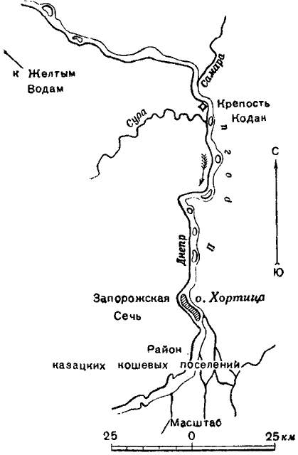 Запорожская сечь карта 18 век