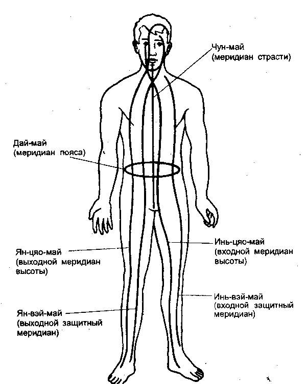 Каналы энергетические в теле человека схема