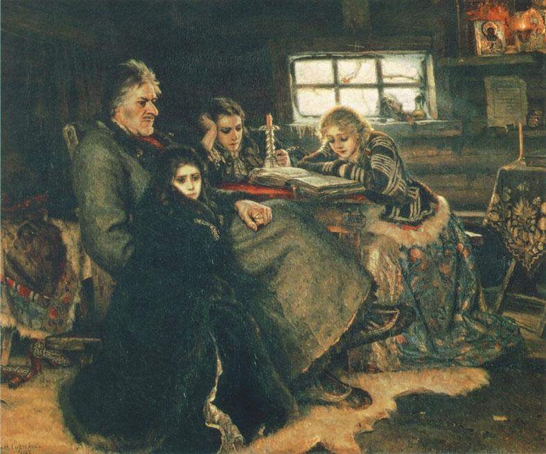 Меншиков в Березове. Суриков Василий Иванович (1848–1916). Шедевры русских художников.